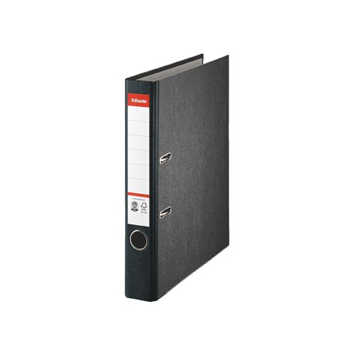 Esselte Esselte standaard ordner, ft A4, rug 55 mm, gewolkt karton, zwart