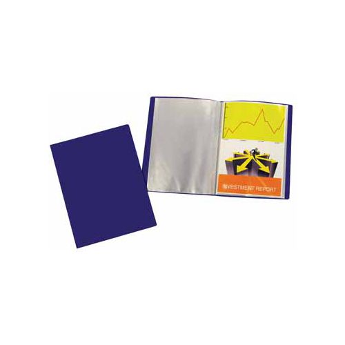 Showalbum, A4, 10 tassen, blauw