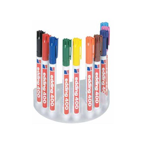 Edding Edding permanent marker 400, doos van 10 stuks in geassorteerde kleuren