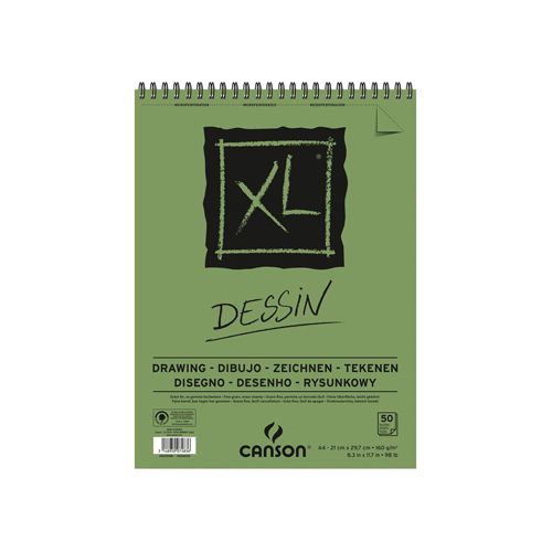 Canson Canson tekenblok XL 160g/m&² ft A4, 50 vel — levering per 4