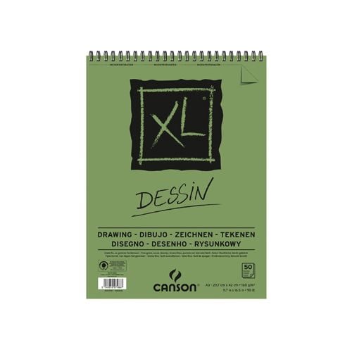 Canson Canson tekenblok XL 160g/m&² ft A3, 50 vel