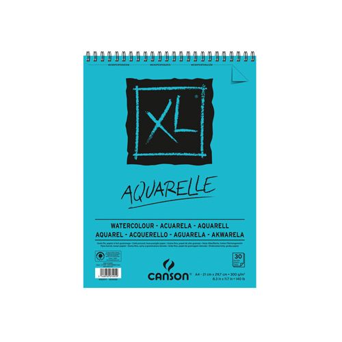 Canson Canson schetsblok XL aquarelle 300g/m² ft A4, 30 vel [4st]