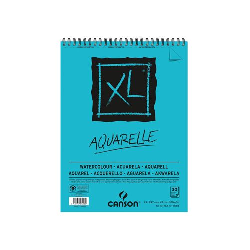 Canson Canson schetsblok XL aquarelle 300g/m² ft A3, 30 vel [4st]