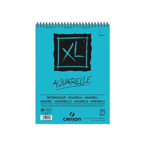 Canson Canson schetsblok XL aquarelle 300g/m² ft A3, 30 vel [4st]