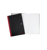 Oxford Oxford BLACK N' RED gebonden boek, 192 bladzijden, ft A4, gelijnd