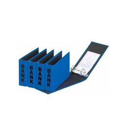 Pagna ringmap (PCR) ft 14 x 25 cm, blauw, glans uitvoering met zwarte belettering