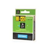 Dymo Dymo D1 tape 9 mm, zwart op geel