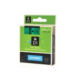 Dymo Dymo D1 tape 9 mm, zwart op groen