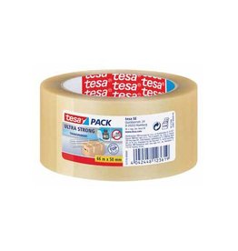 Tesa Tesapack Ultra Strong, ft 50 mm x 66 m, PVC, transparant