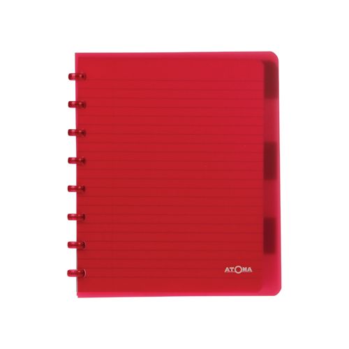 Atoma Atoma Trendy schrift, ft A5+, 120 bladzijden, gelijnd, met 6 tabbladen, in geassorteerde kleuren