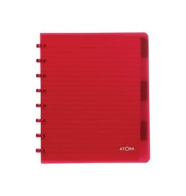 Atoma Atoma Trendy schrift, ft A5+, 120 bladzijden, geruit 5 mm, met 6 tabbladen, in geassorteerde kleuren