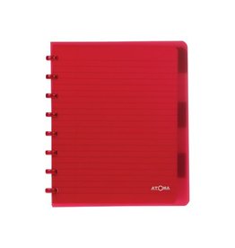 Atoma Atoma Trendy schrift, ft A5+, 120 bladzijden, commercieel geruit, met 6 tabbladen, in geassorteerde kleur