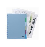 Atoma Atoma Trendy schrift, ft A4 +, 120 bladzijden, gelijnd, met 6 tabbladen en 5 showtassen, in geassorteerde