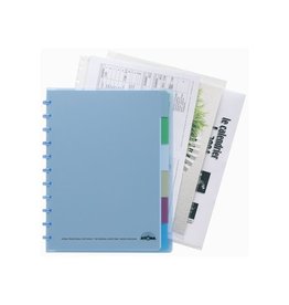 Atoma Atoma Trendy schrift, ft A4 +, 120 bladzijden, gelijnd, met 6 tabbladen en 5 showtassen, in geassorteerde
