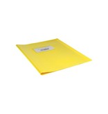 Merkloos Bronyl schriftomslag ft 16,5 x 21 cm (schrift), geel