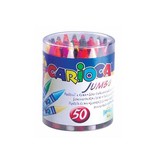 Carioca Carioca waskrijt Wax Maxi, plastic pot met 50st in assorti