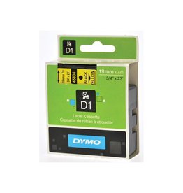 Dymo Dymo D1 tape 6 mm, zwart op geel