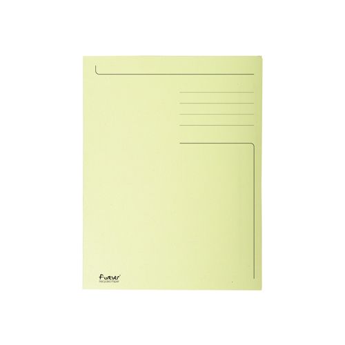 Exacompta Exacompta dossiermap Foldyne ft 24 x 35 cm (voor ft folio), geel, pak van 50 stuks