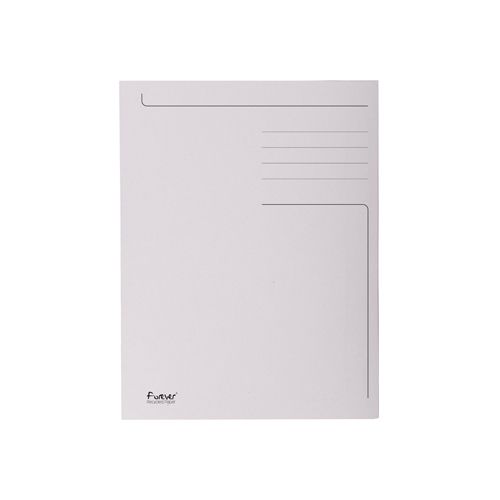 Exacompta Exacompta dossiermap Foldyne ft 24 x 35 cm (voor ft folio), lichtgrijs, pak van 50 stuks