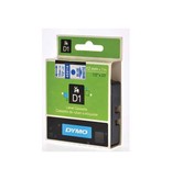 Dymo Dymo D1 tape 12 mm, blauw op wit