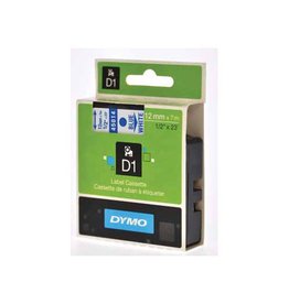 Dymo Dymo Tape D1 12Mm Blauw/Wit [1st]