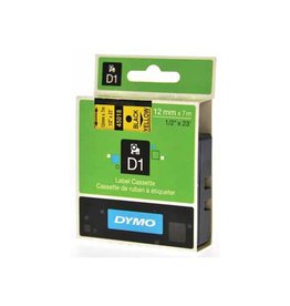 Dymo Dymo Tape D1 12Mm Zw/Geel [1st]