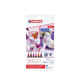 Edding Edding porselein-penseelstift e-4200 warm set van 6