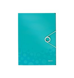 Leitz Wow Elastomap 3 Klep Pp Ijsblauw [1st]