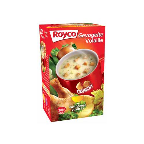 Royco Royco Minute Soup gevogelte met croutons, pak van 20 zakjes