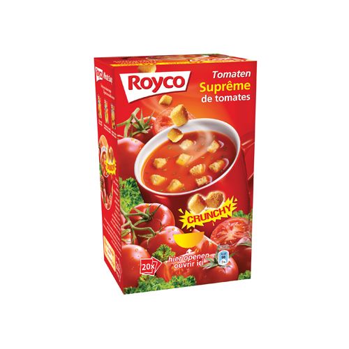 Royco Royco Minute Soup tomatensuprême met croutons, 20 zakjes