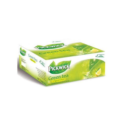 Pickwick Pickwick thee, green tea lemon, pak van 100 stuks