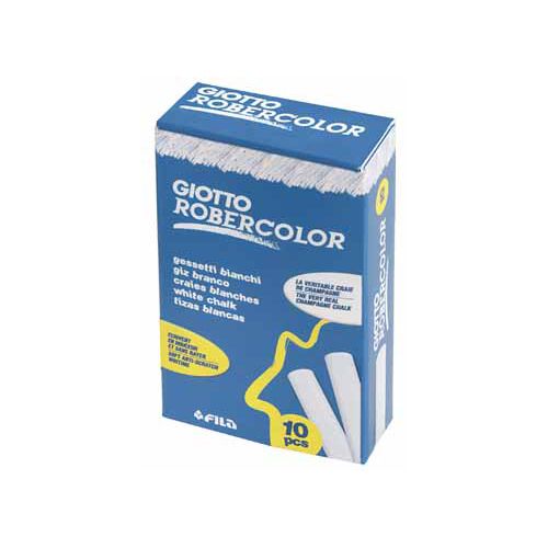 Giotto Giotto krijt Robercolor wit, doos met 10 krijtjes