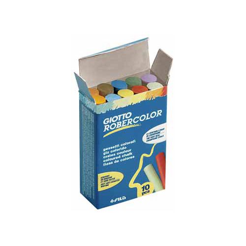 Giotto Giotto krijt Robercolor, doos met 10 krijtjes in assorti