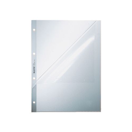 Leitz Leitz Premium Showtas A4 geopend, boven en links, 30% gerecycleerd plastic, pak van 100 stuks