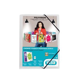 Oxford OXFORD Polyvision elastomap, formaat A4, uit PP, transparant