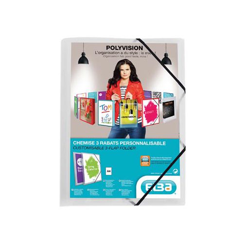 Elba OXFORD Polyvision elastomap, formaat A4, uit PP, transparant