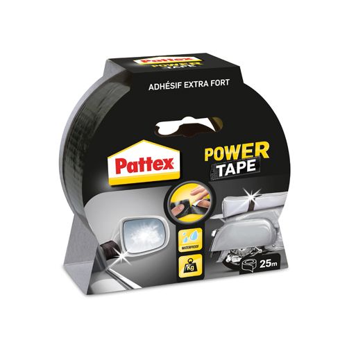 Pattex Pattex plakband Power Tape lengte: 25 m, zwart