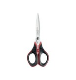 Maped Office Maped schaar Advanced Softgel, ft 17 cm, rechts, scherpe punt, RVS, zwart/rood, blister van 1 stuk