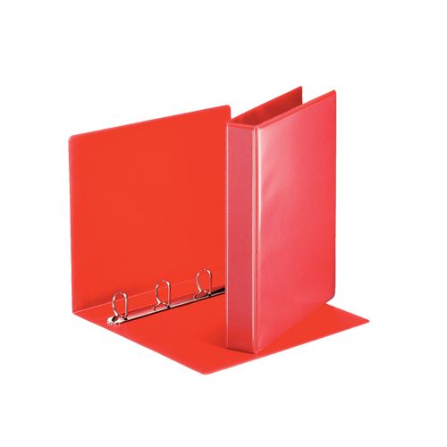 Esselte Esselte personaliseerbare ringmap, rug van 5,1 cm, 4 D-ringen van 30 mm, rood
