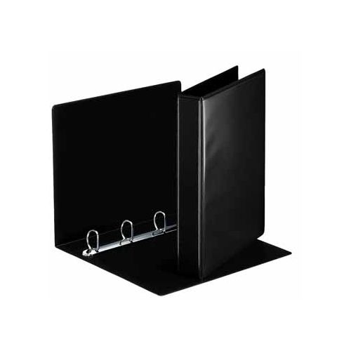 Esselte Esselte personaliseerbare ringmap, rug van 5,1 cm, 4 D-ringen van 30 mm, zwart