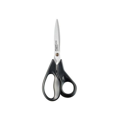 Maped Office Maped schaar Advanced, ft 18 cm, rechts, scherpe punt, RVS, zwart, blister van 1 stuk