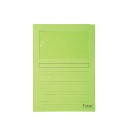 Exacompta Exacompta L-map met venster Forever, pak van 100 stuks, lichtgroen