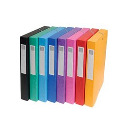 Exacompta Exacompta elastobox Exabox 8 geassorteerde kleuren: geel, rood, roze, paars, blauw, turquoise, groen e...