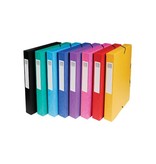 Exacompta Exacompta elastobox Exabox 8 geassorteerde kleuren: geel, rood, roze, paars, blauw, turquoise, groen e...