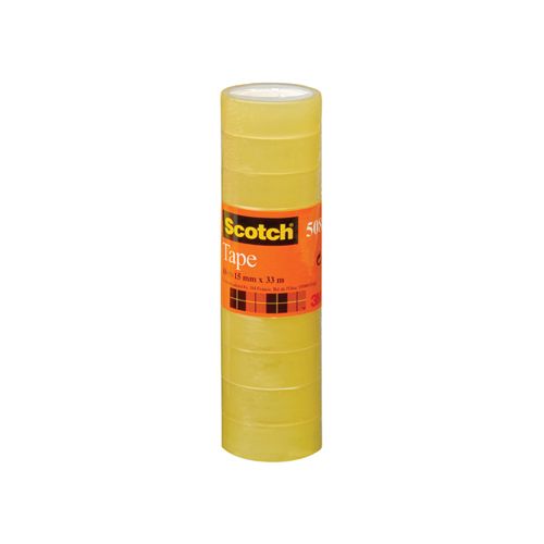 Scotch Scotch plakband 508 ft 15 mm x 33 m, pak van 10 rollen