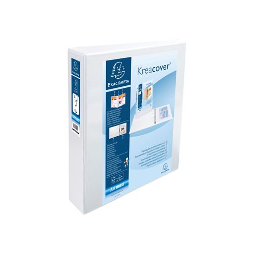 Exacompta Exacompta Kreacover personaliseerbare ringmap wit        2 ringen van 40 mm