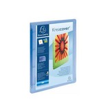 Exacompta Exaclair Personaliseerbare ringmap Kreacover 4 ringen, transparant blauw