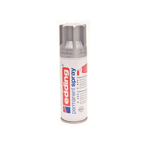 Edding Edding permanent spray 5200, 200 ml, zilver mat