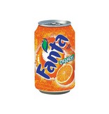 Coca Cola Company Fanta Orange frisdrank, blik van 33 cl, pak van 24 stuks