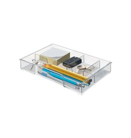 Leitz Leitz opbergbak, voor ladenblokken uit Plus en WOWserie, 4 vakken, transparant